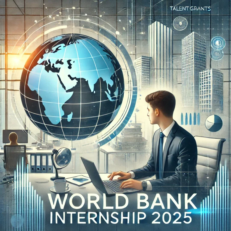 DALL·E 2024-12-25 20.13.54 - A visually appealing image representing the 'World Bank Internship 2025' for a professional website like TalentGrants